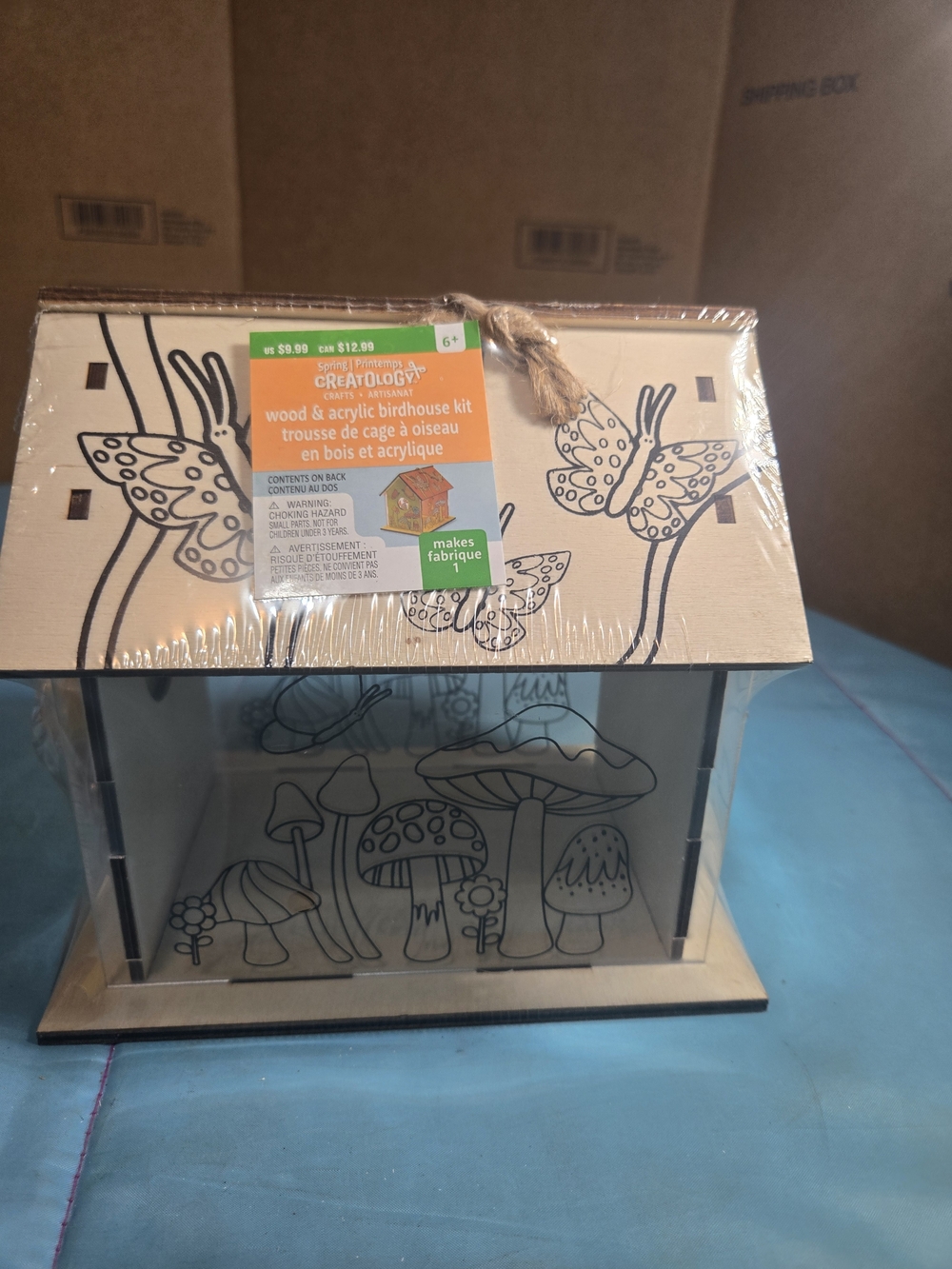 Butterfly Birdhouse DIY  Kit by Creatology New Sealed